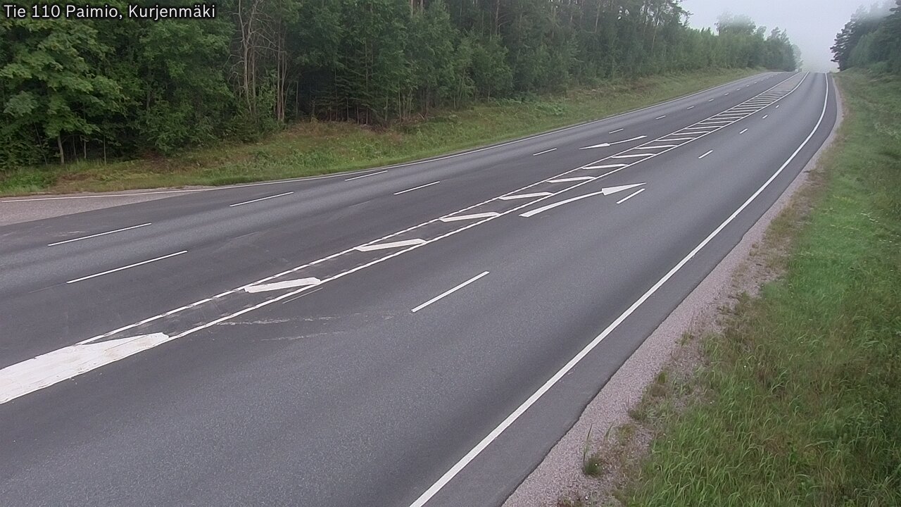Weather Camera Image Väg 110 Paimio, Kurjenmäki, Paimio, Varsinais-Suomi