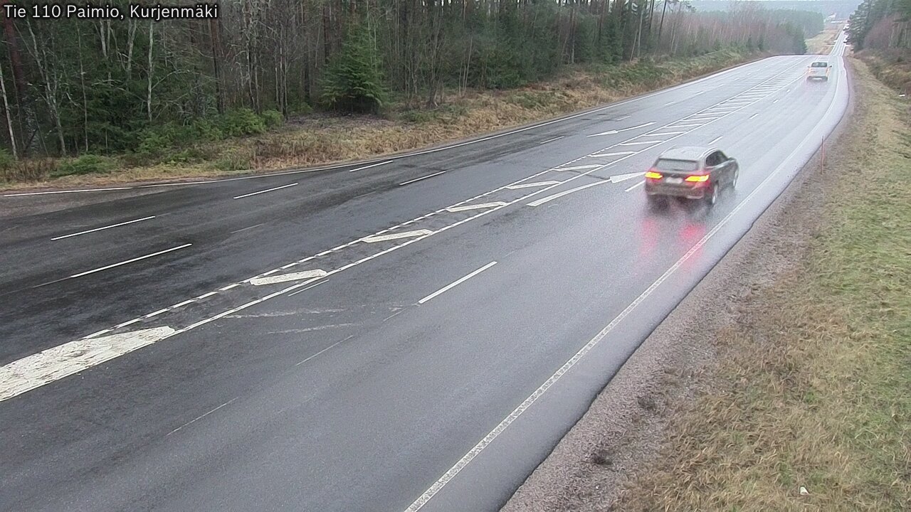 Weather Camera Image Väg 110 Paimio, Kurjenmäki, Paimio, Varsinais-Suomi