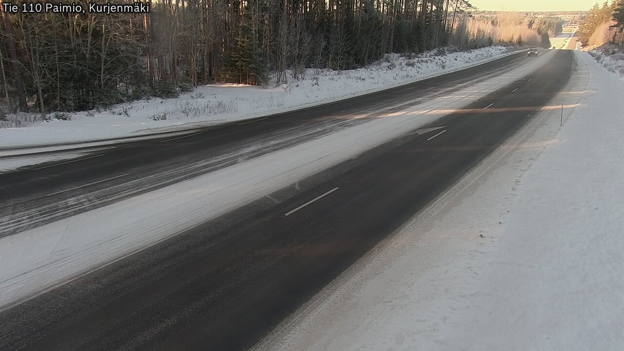 Weather Camera Image Road 110 Paimio, Kurjenmäki, Paimio, Varsinais-Suomi