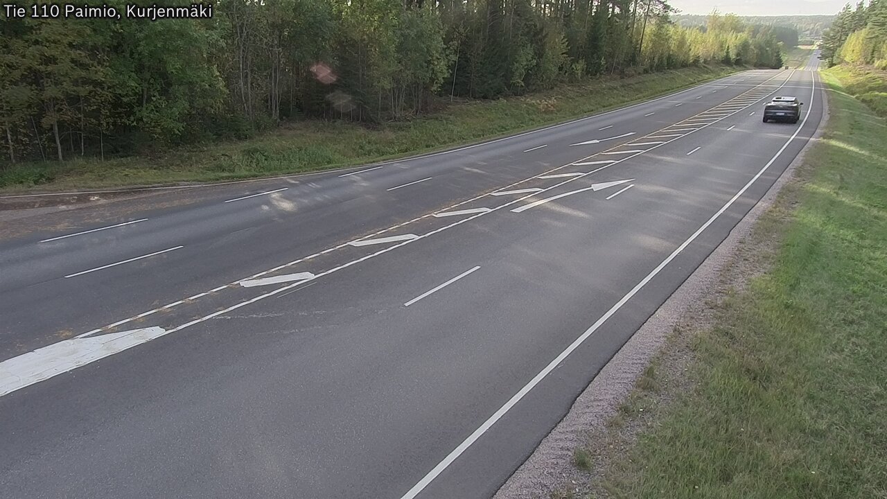 Weather Camera Image Väg 110 Paimio, Kurjenmäki, Paimio, Varsinais-Suomi