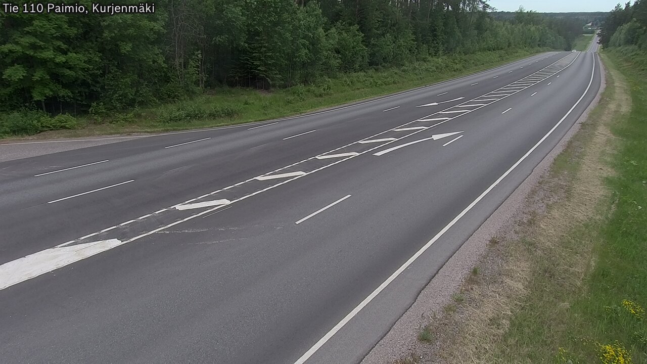 Weather Camera Image Road 110 Paimio, Kurjenmäki, Paimio, Varsinais-Suomi