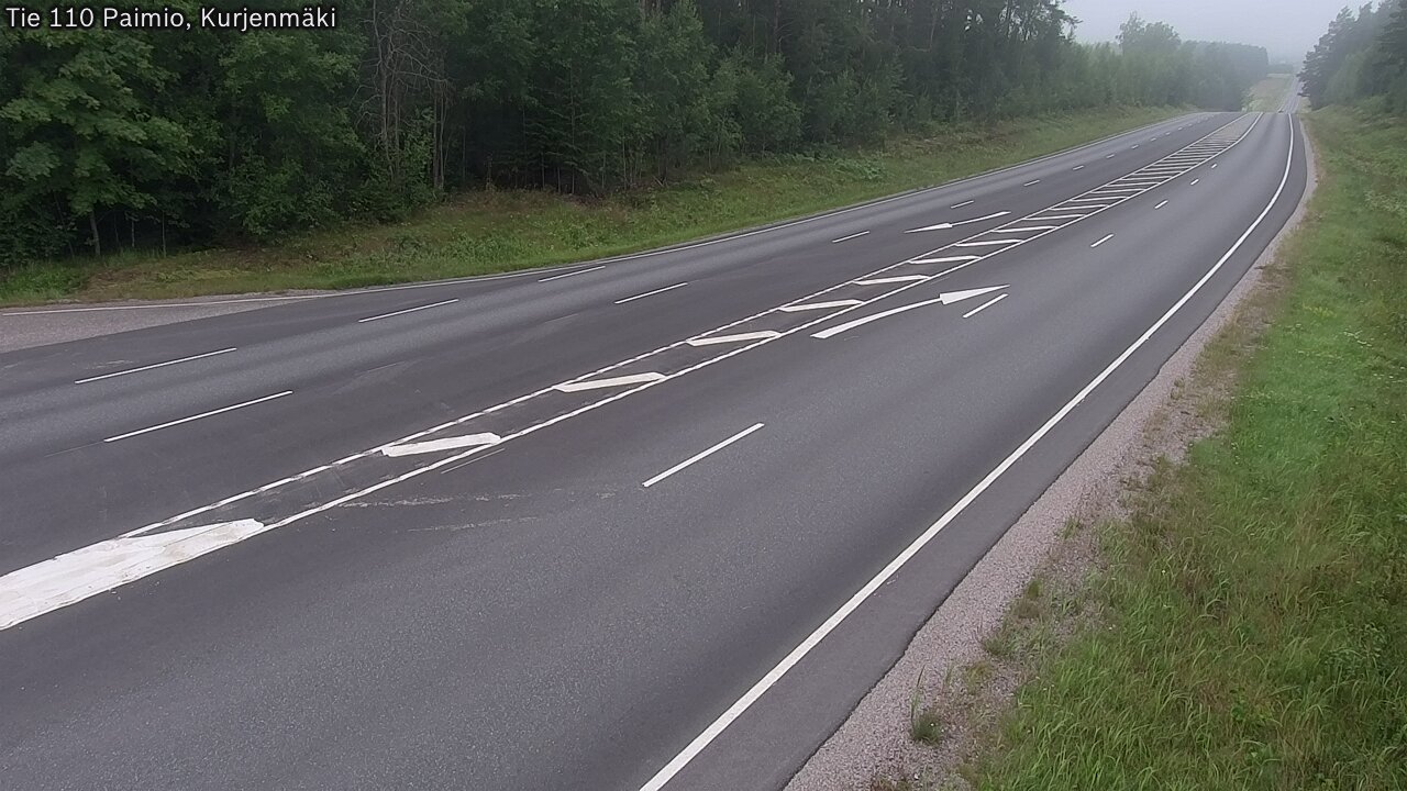 Weather Camera Image Väg 110 Paimio, Kurjenmäki, Paimio, Varsinais-Suomi