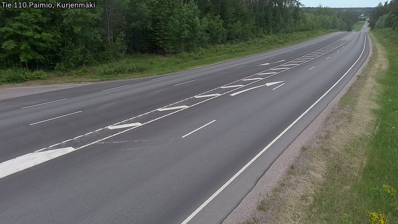 Weather Camera Image Road 110 Paimio, Kurjenmäki, Paimio, Varsinais-Suomi