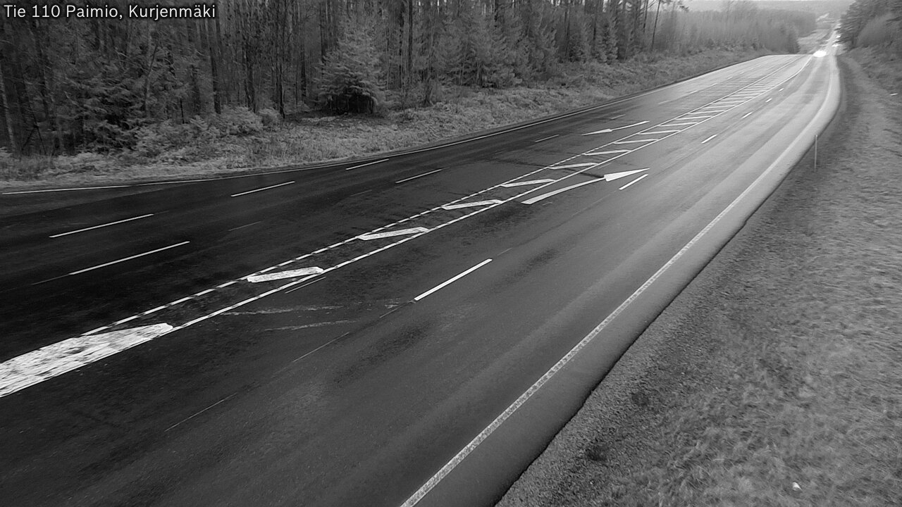Weather Camera Image Väg 110 Paimio, Kurjenmäki, Paimio, Varsinais-Suomi