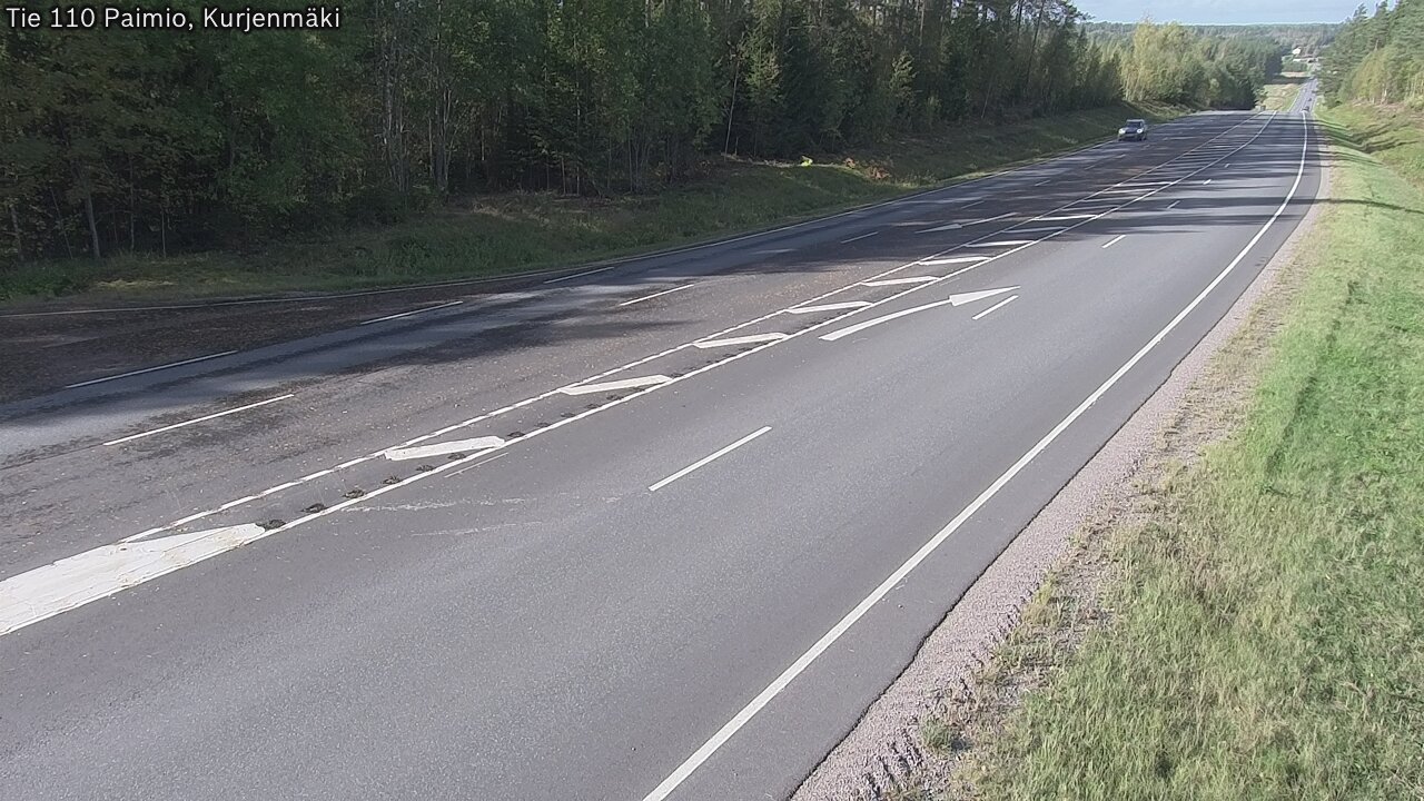 Weather Camera Image Road 110 Paimio, Kurjenmäki, Paimio, Varsinais-Suomi