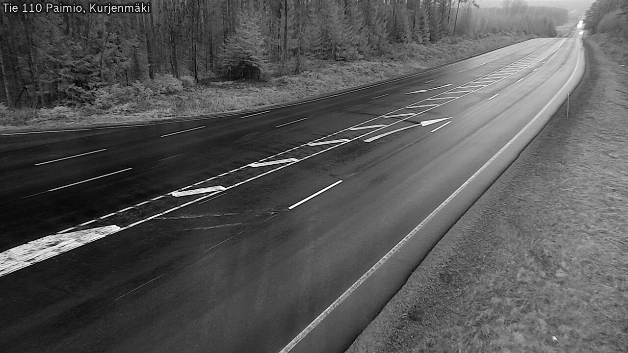 Weather Camera Image Väg 110 Paimio, Kurjenmäki, Paimio, Varsinais-Suomi