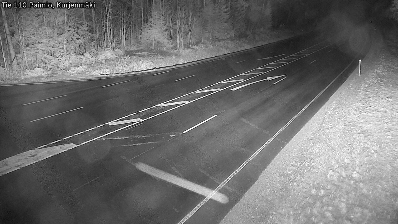 Weather Camera Image Väg 110 Paimio, Kurjenmäki, Paimio, Varsinais-Suomi