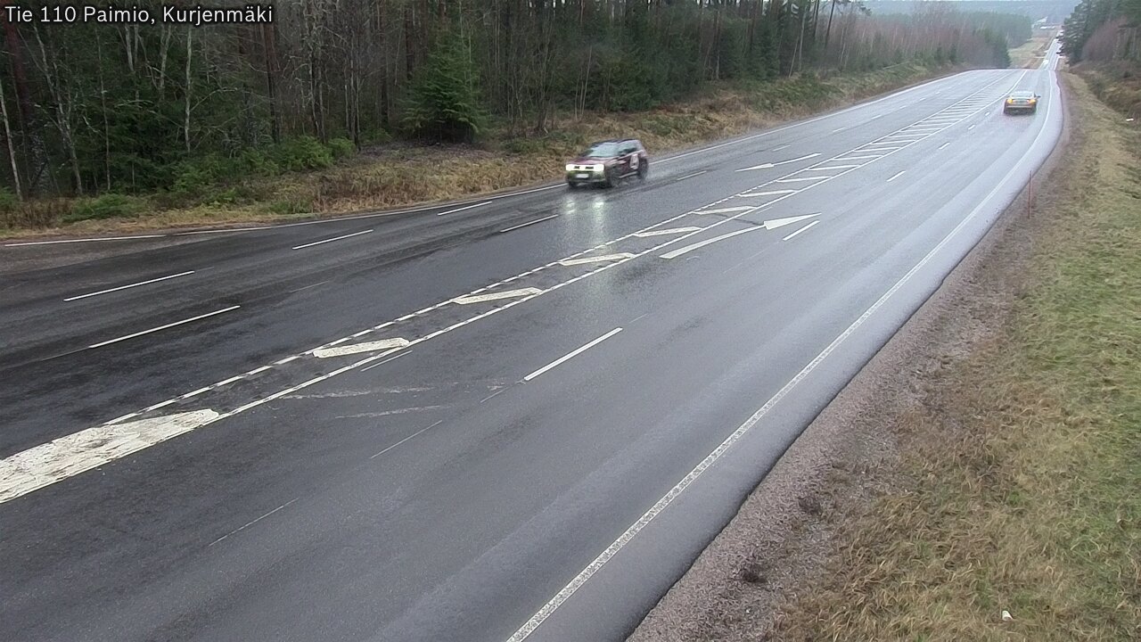 Weather Camera Image Väg 110 Paimio, Kurjenmäki, Paimio, Varsinais-Suomi