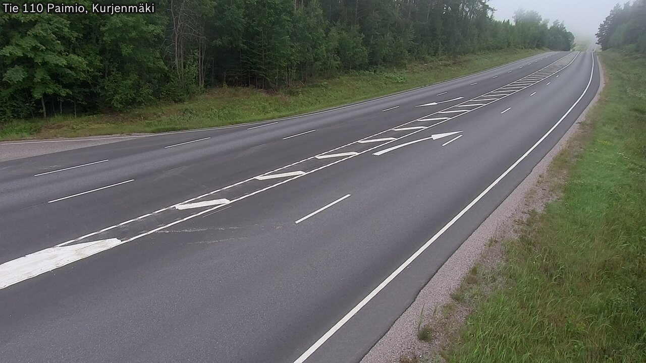 Weather Camera Image Väg 110 Paimio, Kurjenmäki, Paimio, Varsinais-Suomi