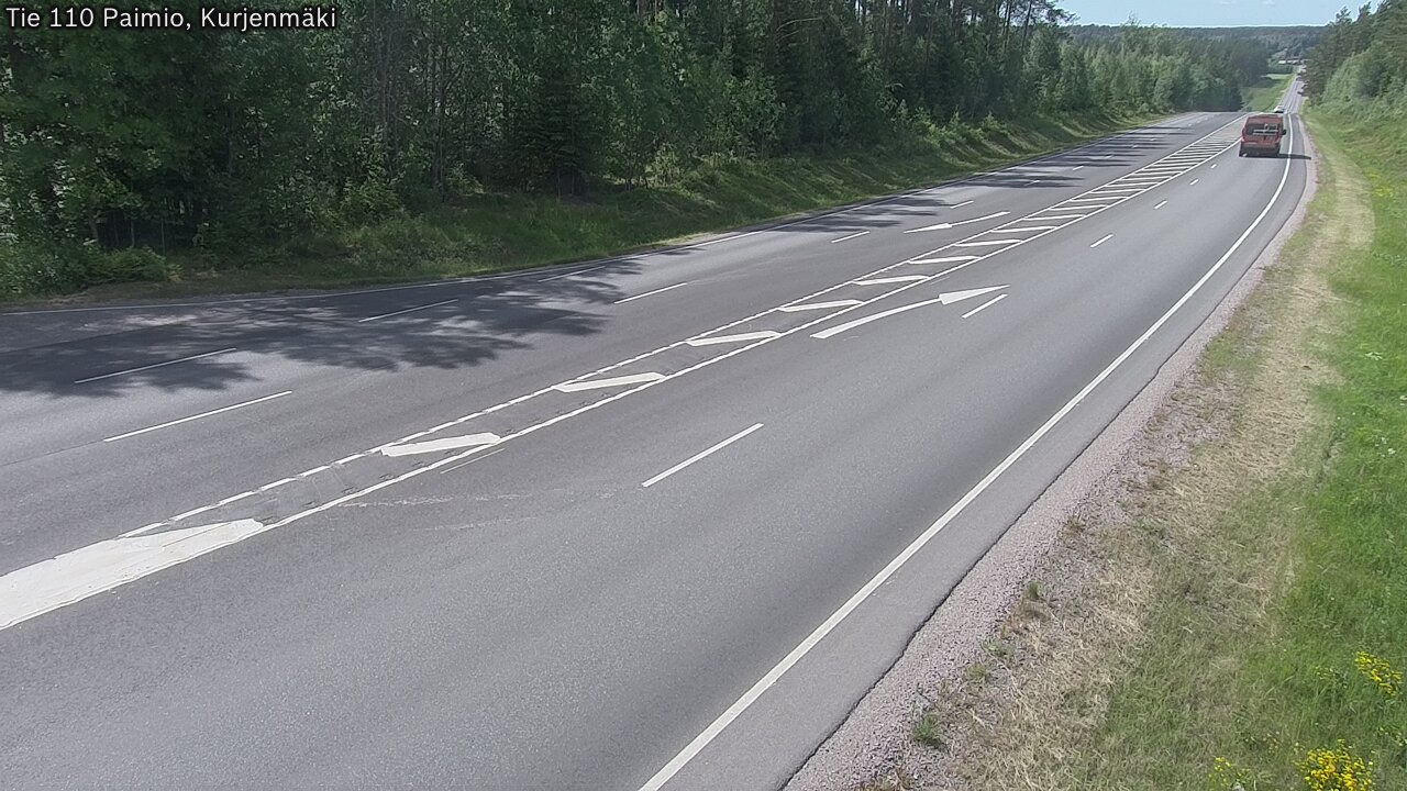 Weather Camera Image Väg 110 Paimio, Kurjenmäki, Paimio, Varsinais-Suomi