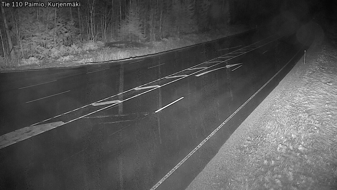 Weather Camera Image Väg 110 Paimio, Kurjenmäki, Paimio, Varsinais-Suomi