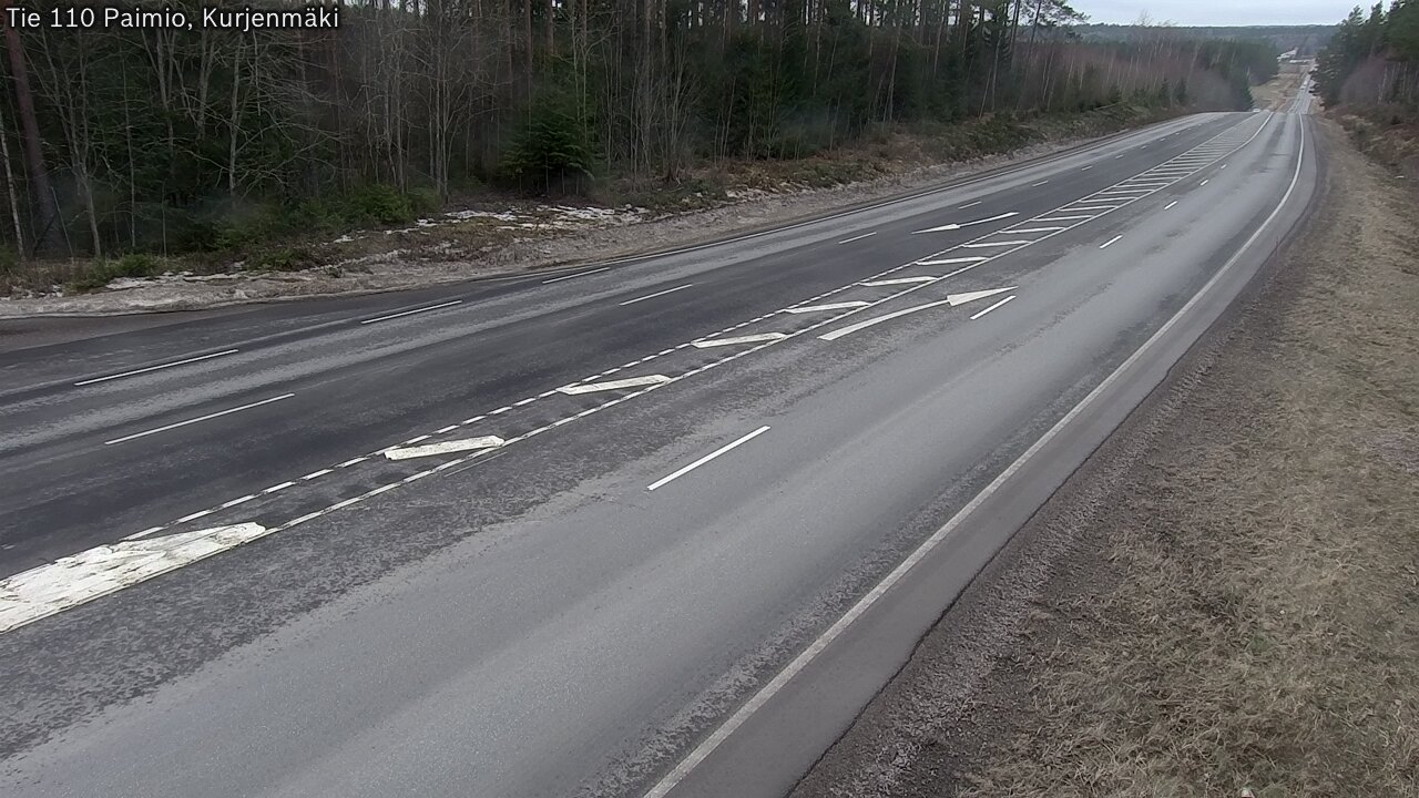 Weather Camera Image Road 110 Paimio, Kurjenmäki, Paimio, Varsinais-Suomi