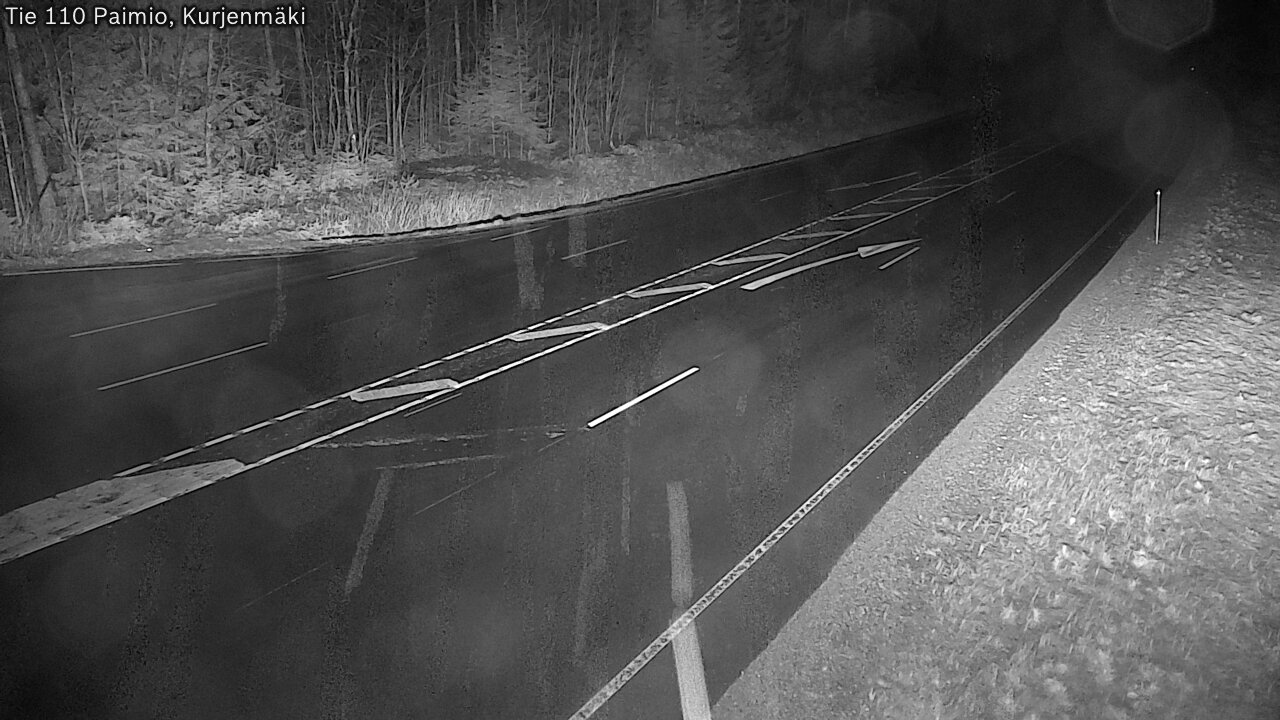 Weather Camera Image Väg 110 Paimio, Kurjenmäki, Paimio, Varsinais-Suomi