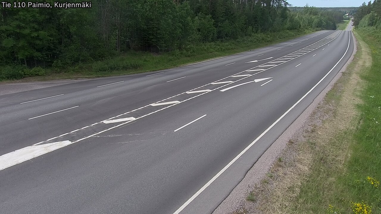 Weather Camera Image Road 110 Paimio, Kurjenmäki, Paimio, Varsinais-Suomi