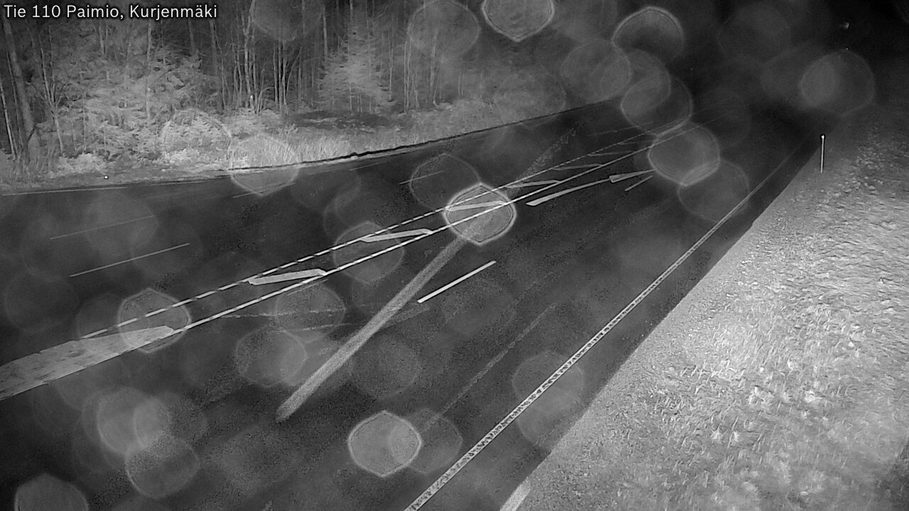 Weather Camera Image Väg 110 Paimio, Kurjenmäki, Paimio, Varsinais-Suomi