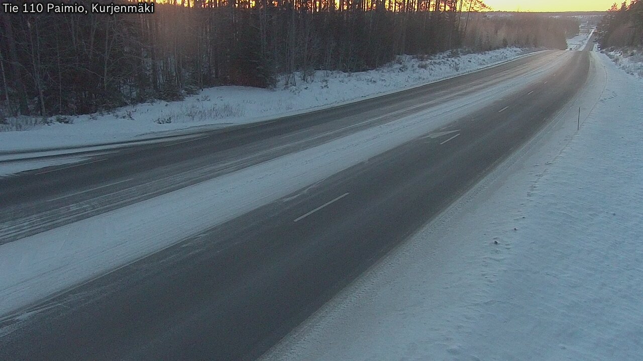 Weather Camera Image Road 110 Paimio, Kurjenmäki, Paimio, Varsinais-Suomi
