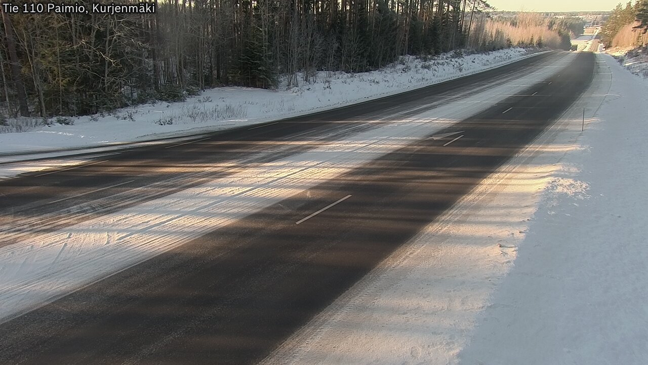 Weather Camera Image Road 110 Paimio, Kurjenmäki, Paimio, Varsinais-Suomi