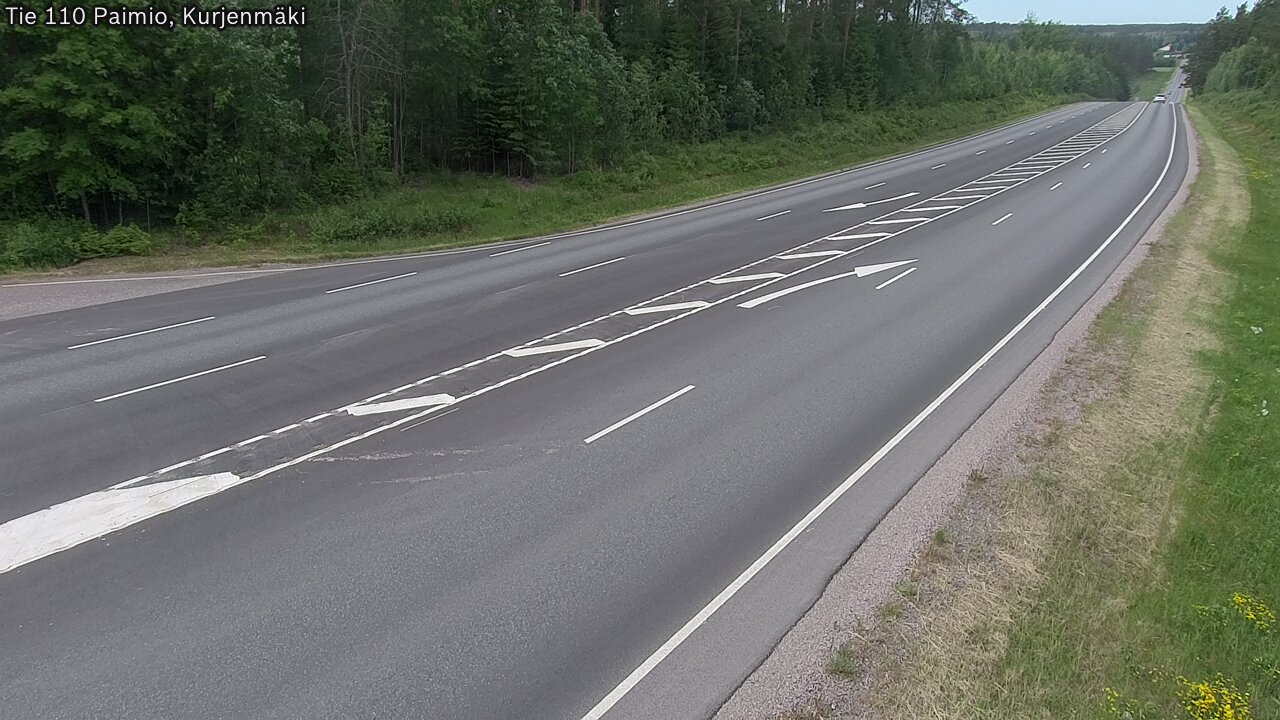 Weather Camera Image Road 110 Paimio, Kurjenmäki, Paimio, Varsinais-Suomi