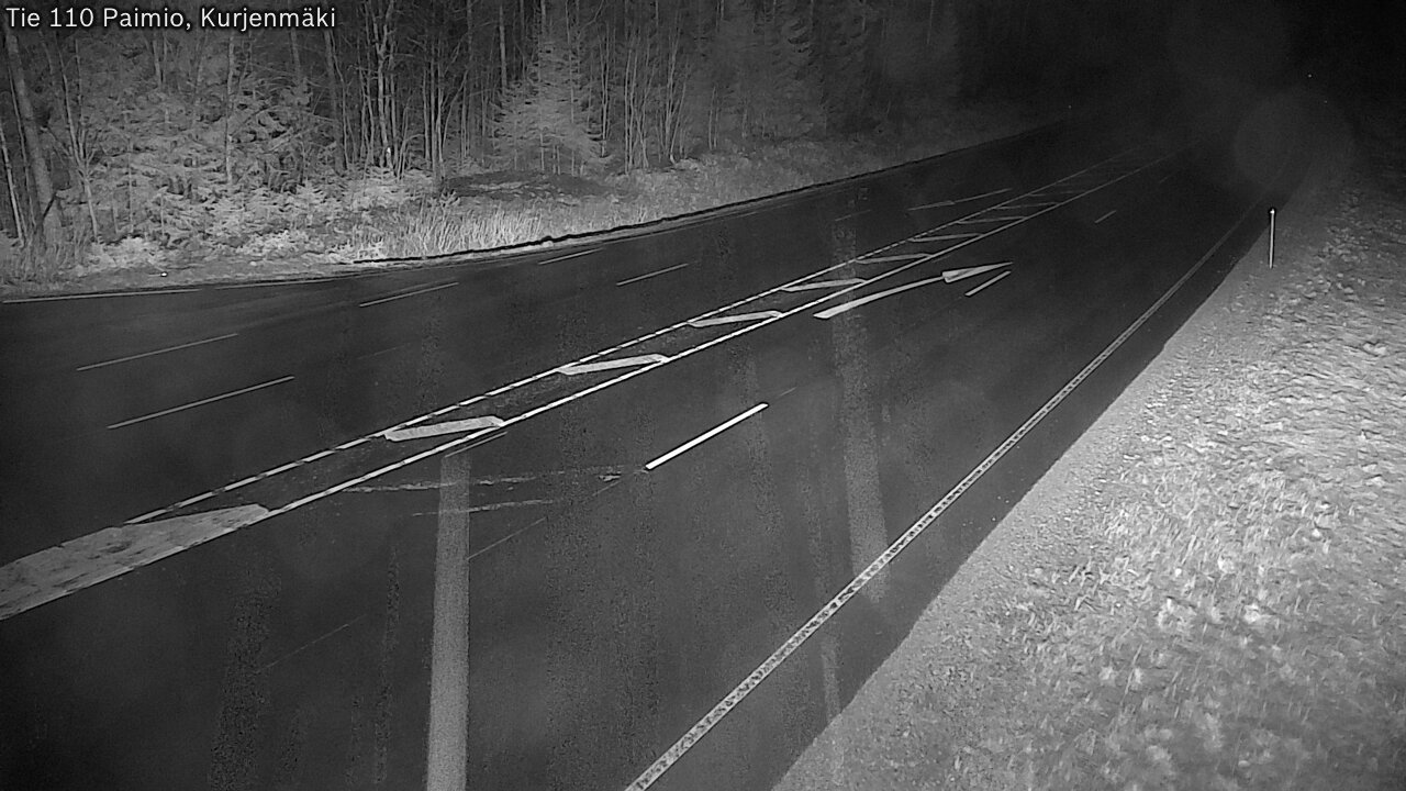 Weather Camera Image Väg 110 Paimio, Kurjenmäki, Paimio, Varsinais-Suomi