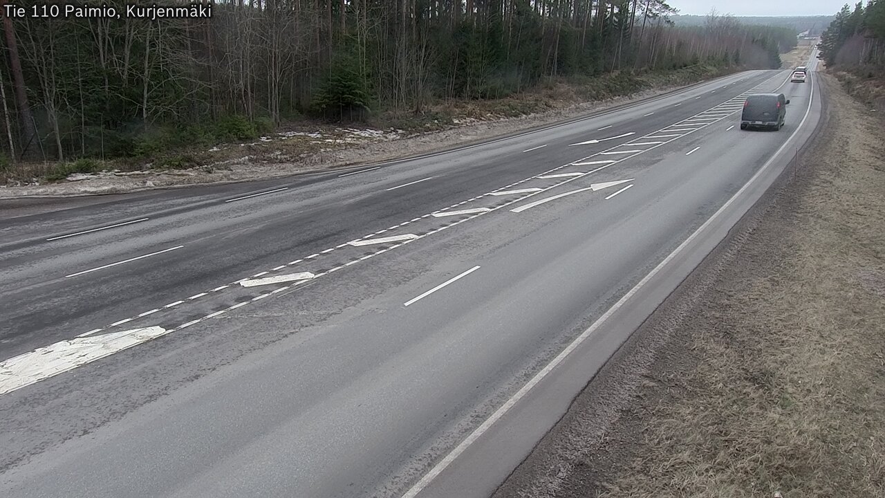 Weather Camera Image Road 110 Paimio, Kurjenmäki, Paimio, Varsinais-Suomi