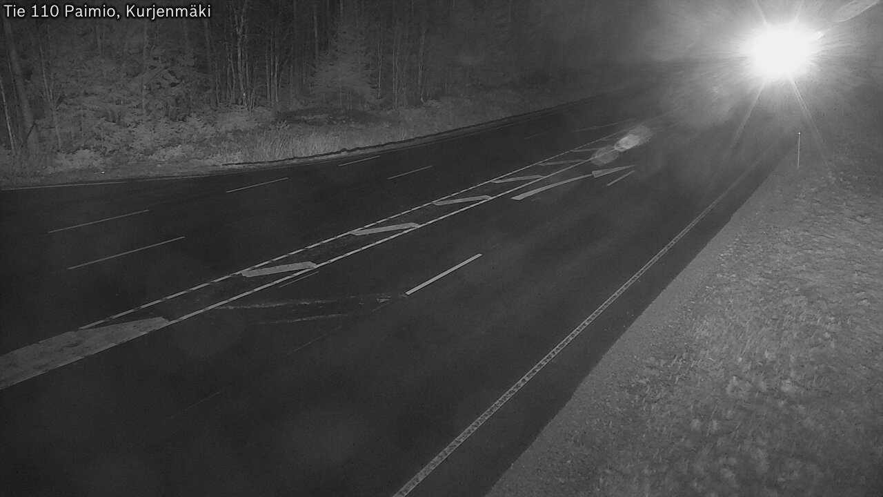 Weather Camera Image Väg 110 Paimio, Kurjenmäki, Paimio, Varsinais-Suomi