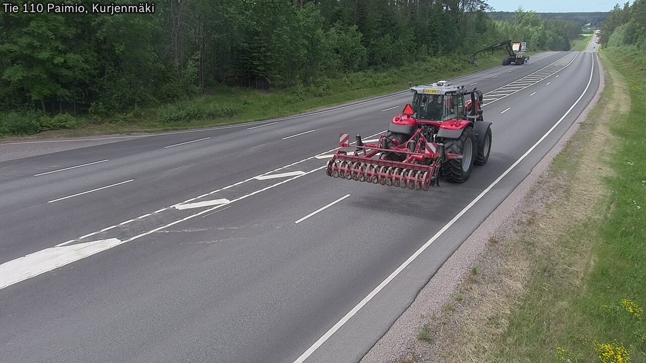 Weather Camera Image Road 110 Paimio, Kurjenmäki, Paimio, Varsinais-Suomi