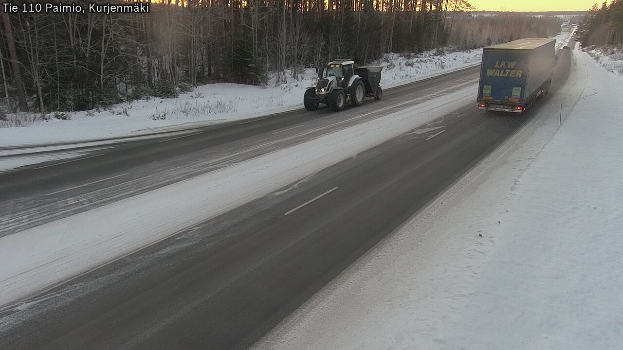 Weather Camera Image Road 110 Paimio, Kurjenmäki, Paimio, Varsinais-Suomi