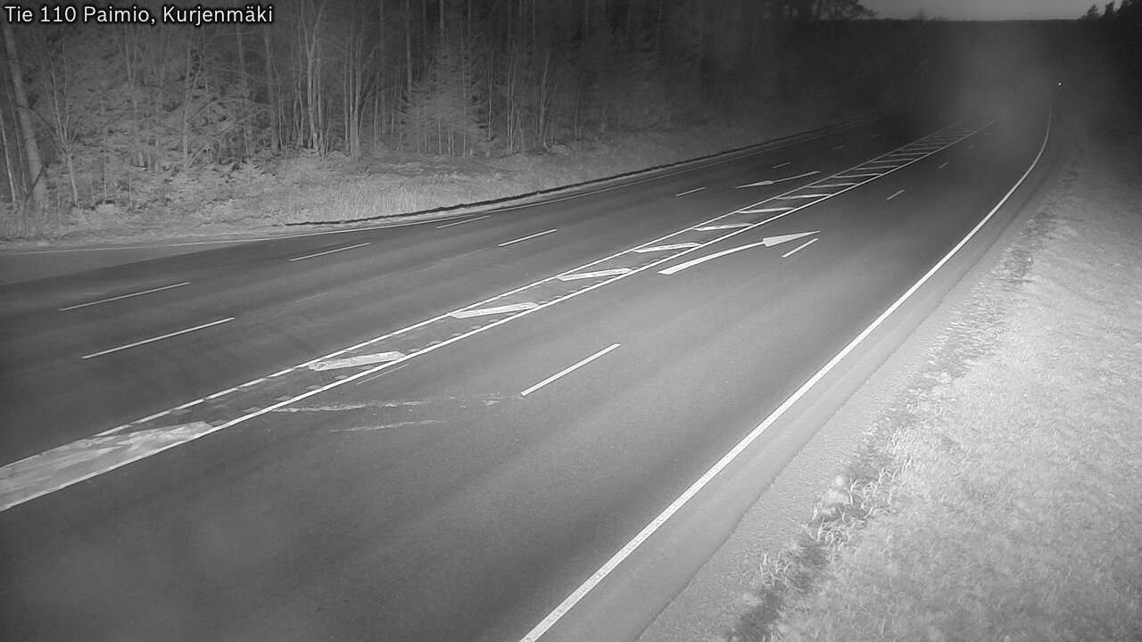 Weather Camera Image Road 110 Paimio, Kurjenmäki, Paimio, Varsinais-Suomi