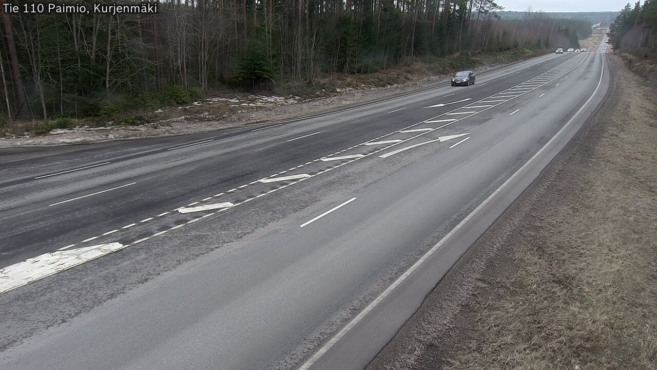 Weather Camera Image Road 110 Paimio, Kurjenmäki, Paimio, Varsinais-Suomi