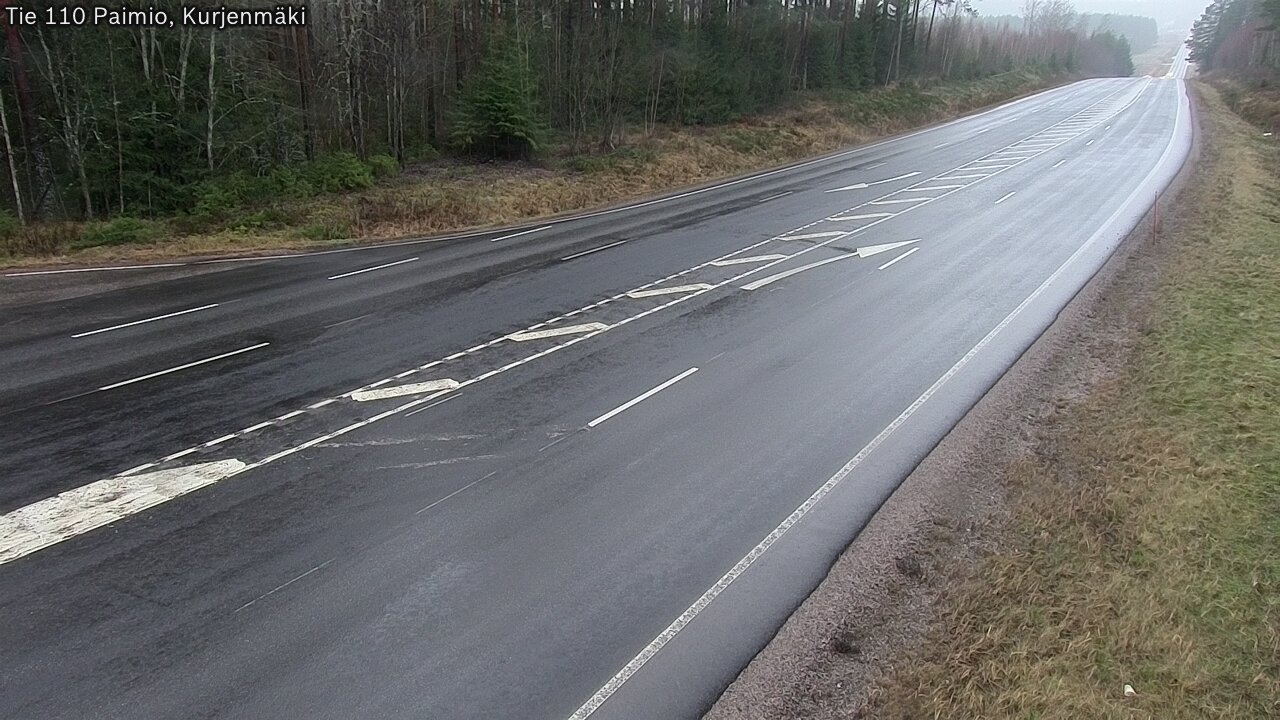 Weather Camera Image Väg 110 Paimio, Kurjenmäki, Paimio, Varsinais-Suomi