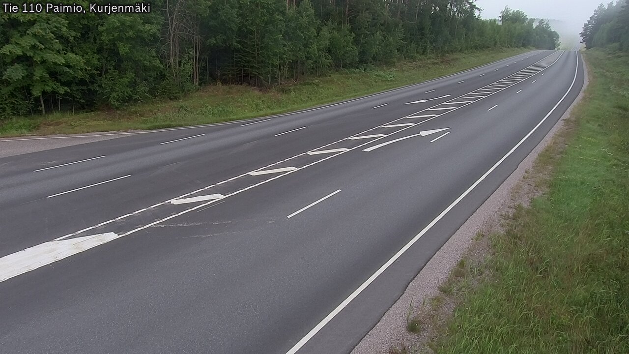 Weather Camera Image Väg 110 Paimio, Kurjenmäki, Paimio, Varsinais-Suomi