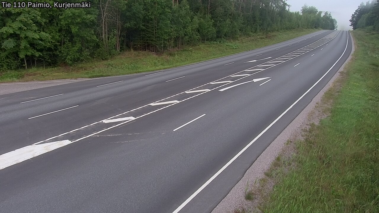 Weather Camera Image Väg 110 Paimio, Kurjenmäki, Paimio, Varsinais-Suomi