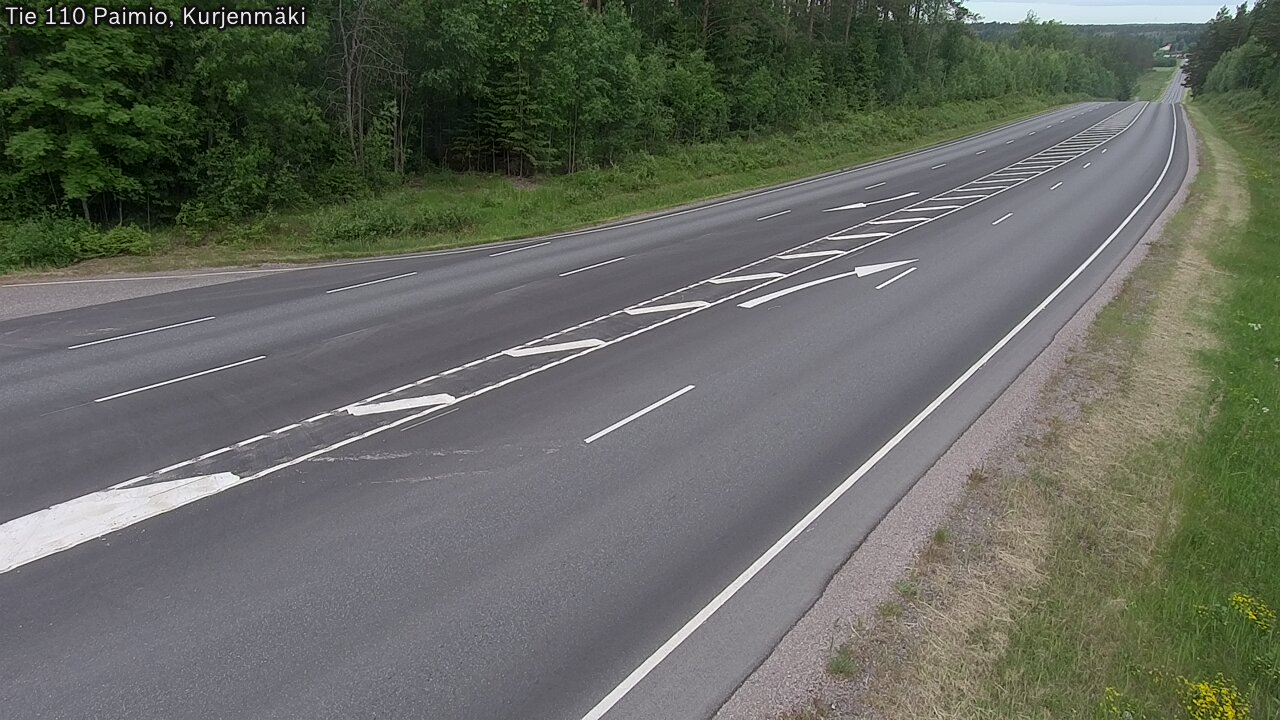 Weather Camera Image Road 110 Paimio, Kurjenmäki, Paimio, Varsinais-Suomi