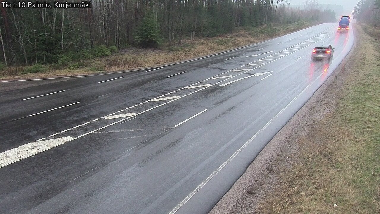 Weather Camera Image Väg 110 Paimio, Kurjenmäki, Paimio, Varsinais-Suomi