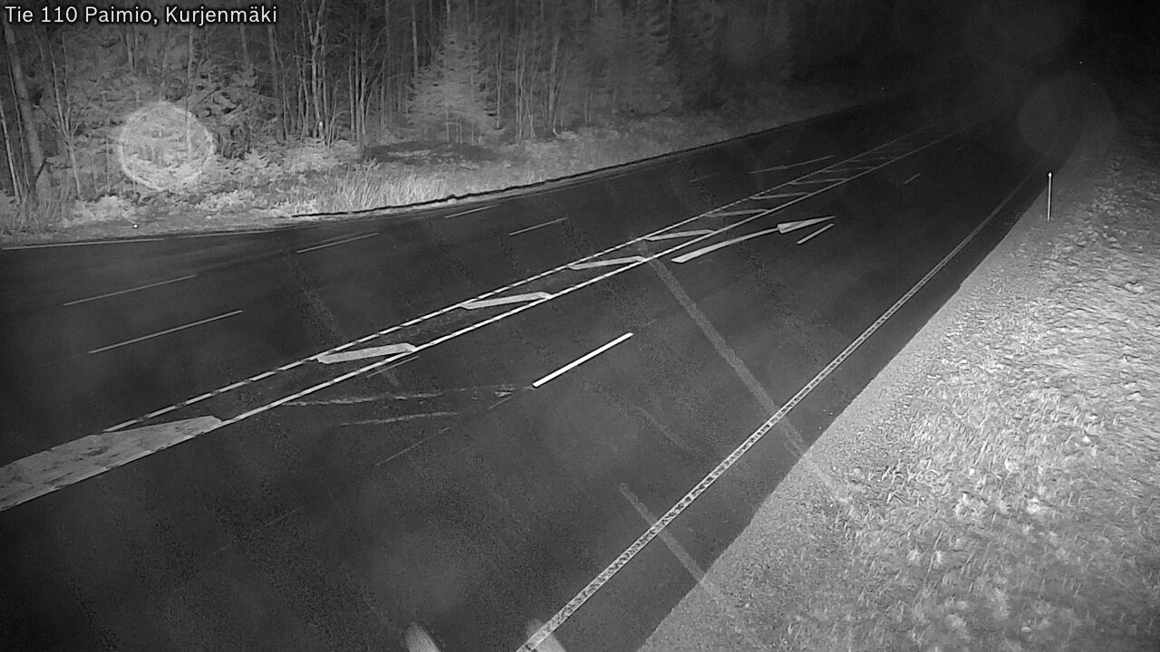 Weather Camera Image Väg 110 Paimio, Kurjenmäki, Paimio, Varsinais-Suomi