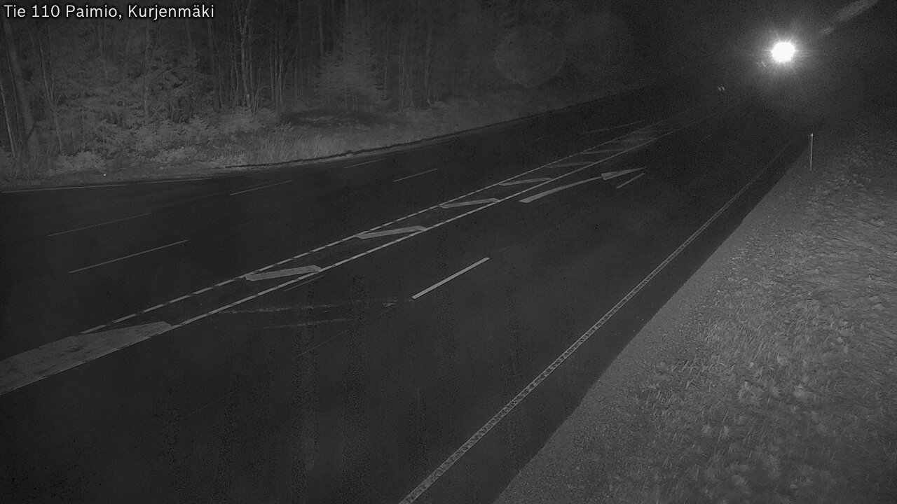Weather Camera Image Väg 110 Paimio, Kurjenmäki, Paimio, Varsinais-Suomi