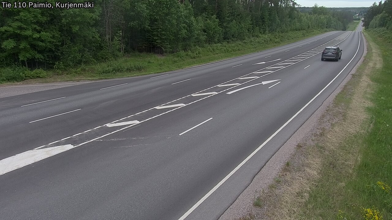 Weather Camera Image Road 110 Paimio, Kurjenmäki, Paimio, Varsinais-Suomi