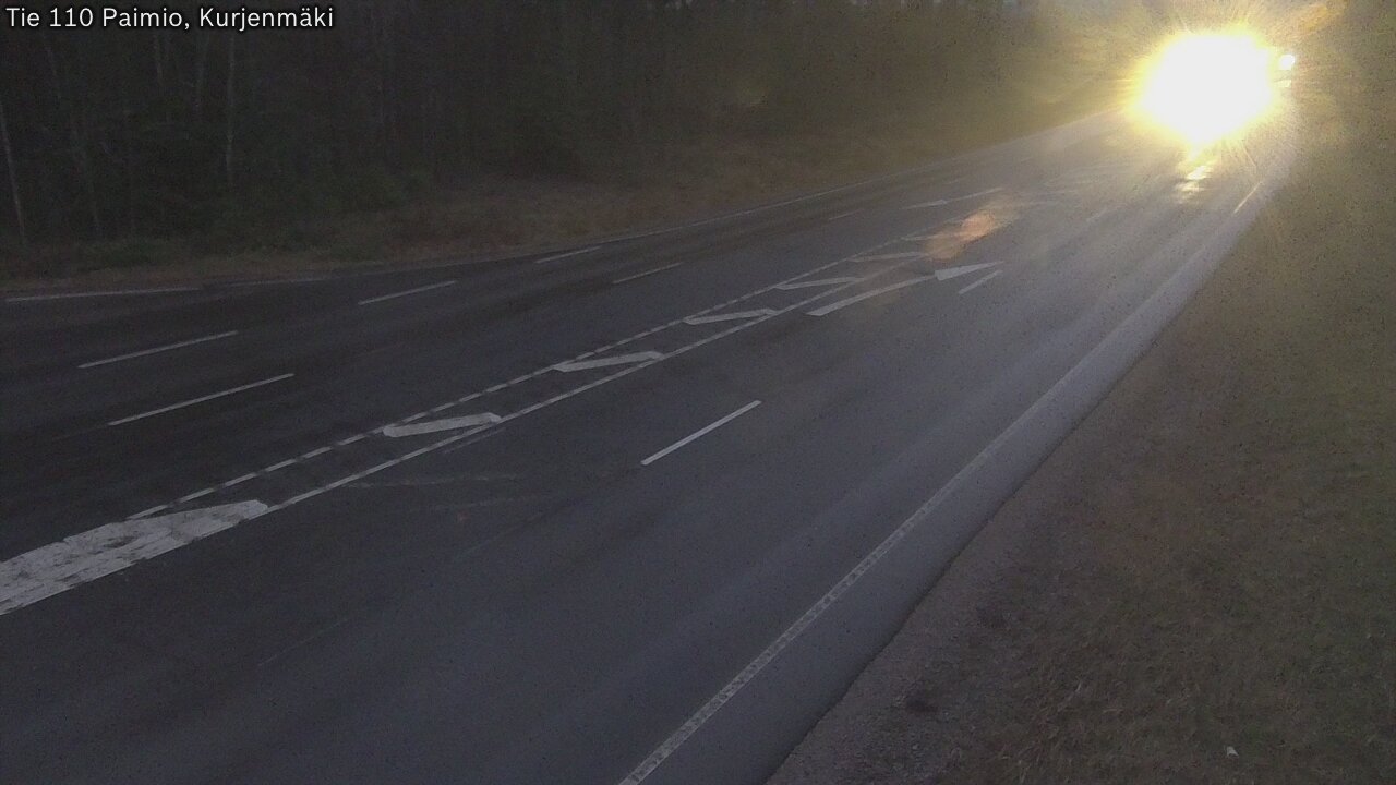 Weather Camera Image Väg 110 Paimio, Kurjenmäki, Paimio, Varsinais-Suomi