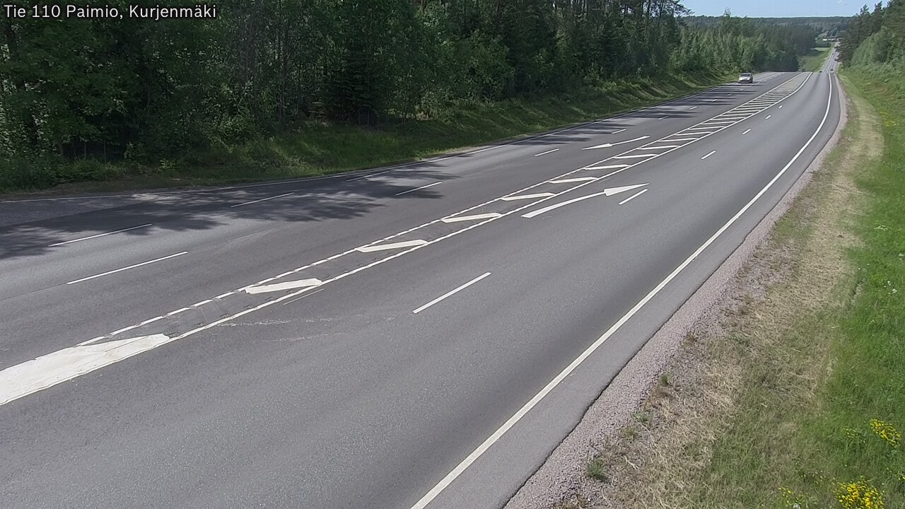 Weather Camera Image Väg 110 Paimio, Kurjenmäki, Paimio, Varsinais-Suomi