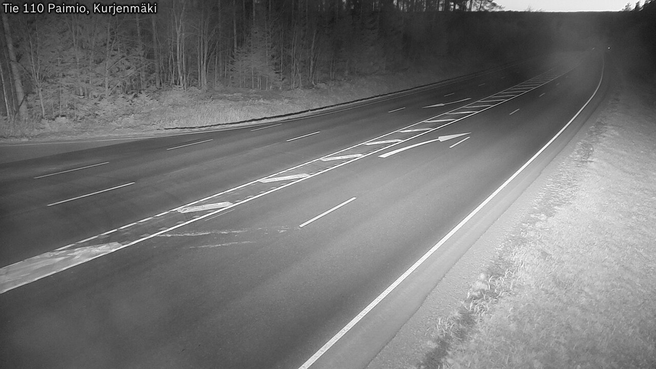 Weather Camera Image Road 110 Paimio, Kurjenmäki, Paimio, Varsinais-Suomi