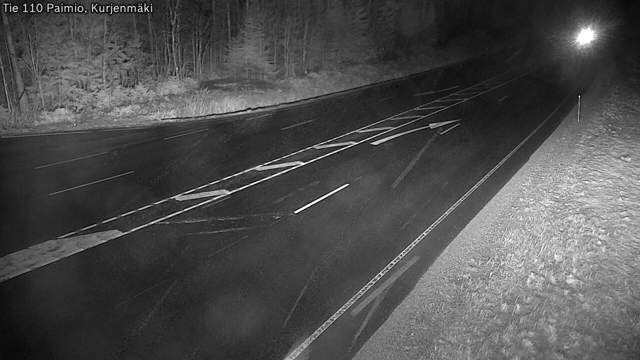 Weather Camera Image Väg 110 Paimio, Kurjenmäki, Paimio, Varsinais-Suomi