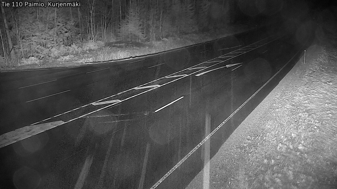 Weather Camera Image Väg 110 Paimio, Kurjenmäki, Paimio, Varsinais-Suomi