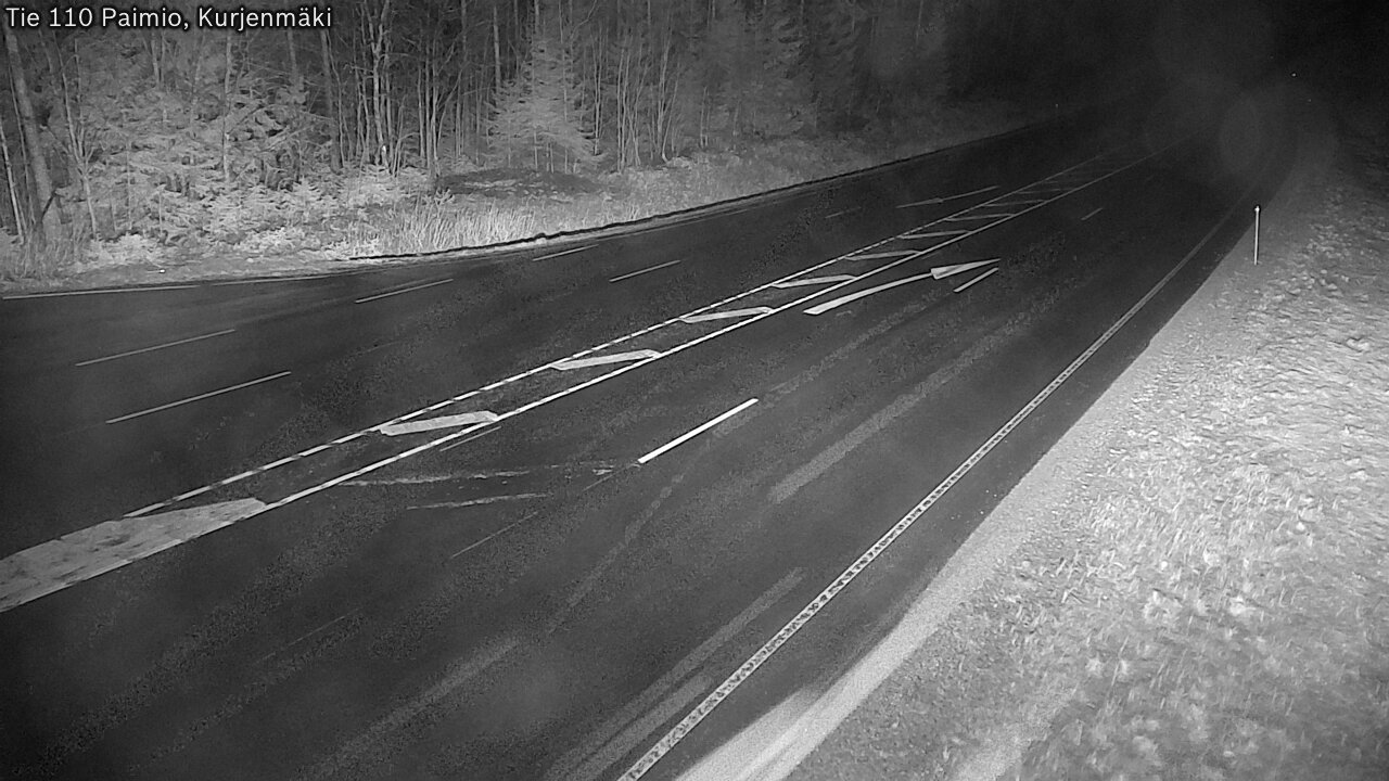 Weather Camera Image Väg 110 Paimio, Kurjenmäki, Paimio, Varsinais-Suomi