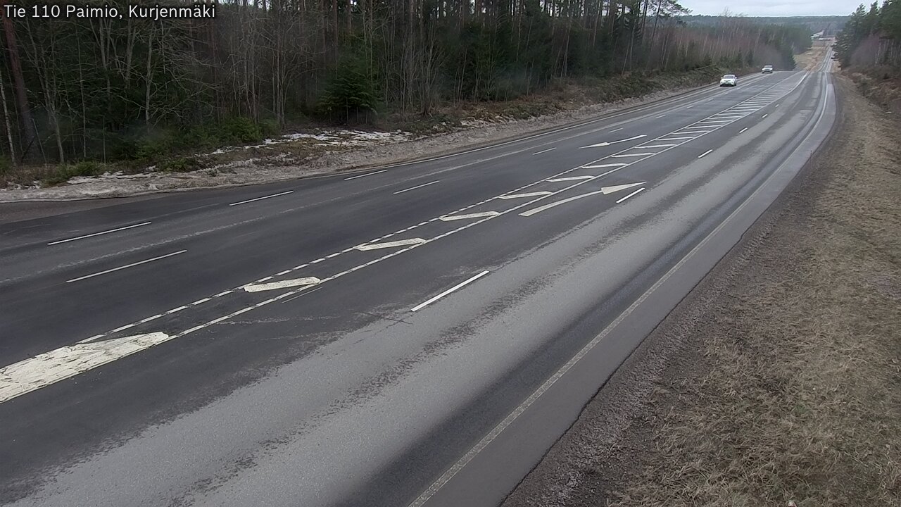 Weather Camera Image Road 110 Paimio, Kurjenmäki, Paimio, Varsinais-Suomi
