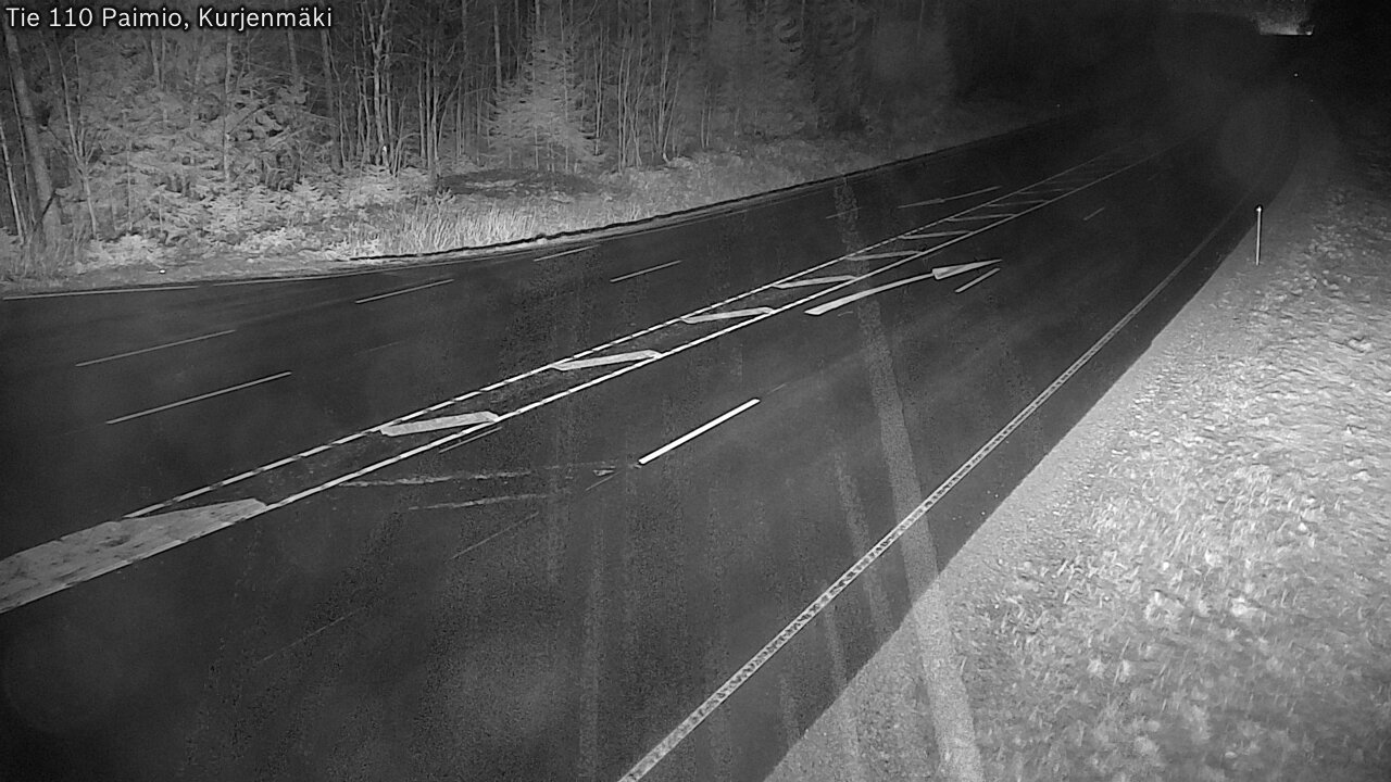 Weather Camera Image Väg 110 Paimio, Kurjenmäki, Paimio, Varsinais-Suomi
