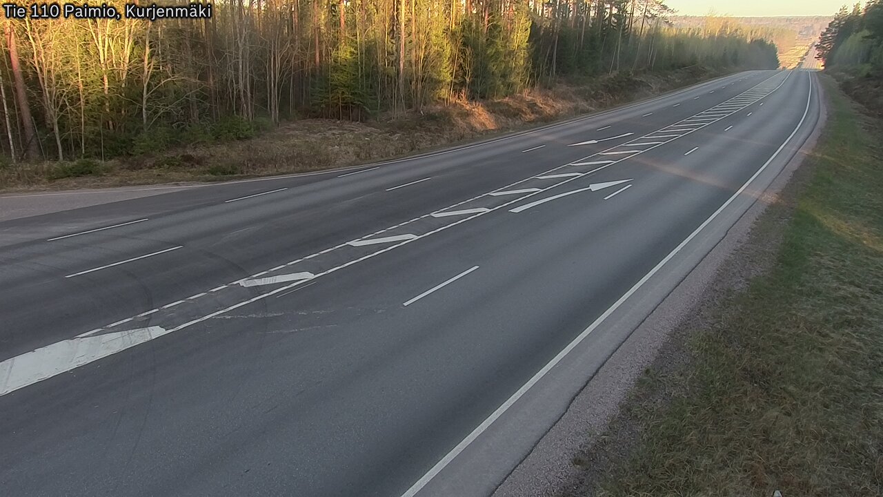 Weather Camera Image Väg 110 Paimio, Kurjenmäki, Paimio, Varsinais-Suomi