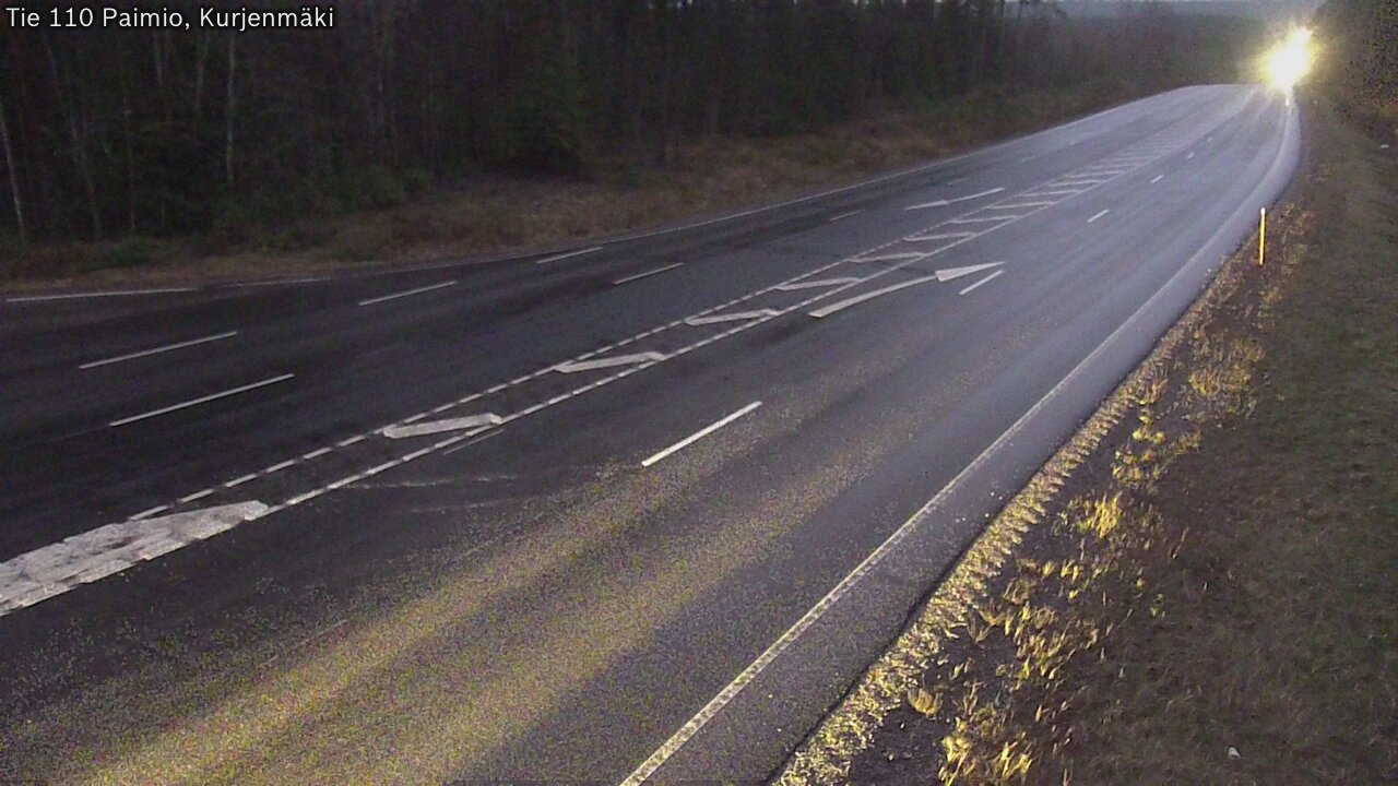 Weather Camera Image Väg 110 Paimio, Kurjenmäki, Paimio, Varsinais-Suomi