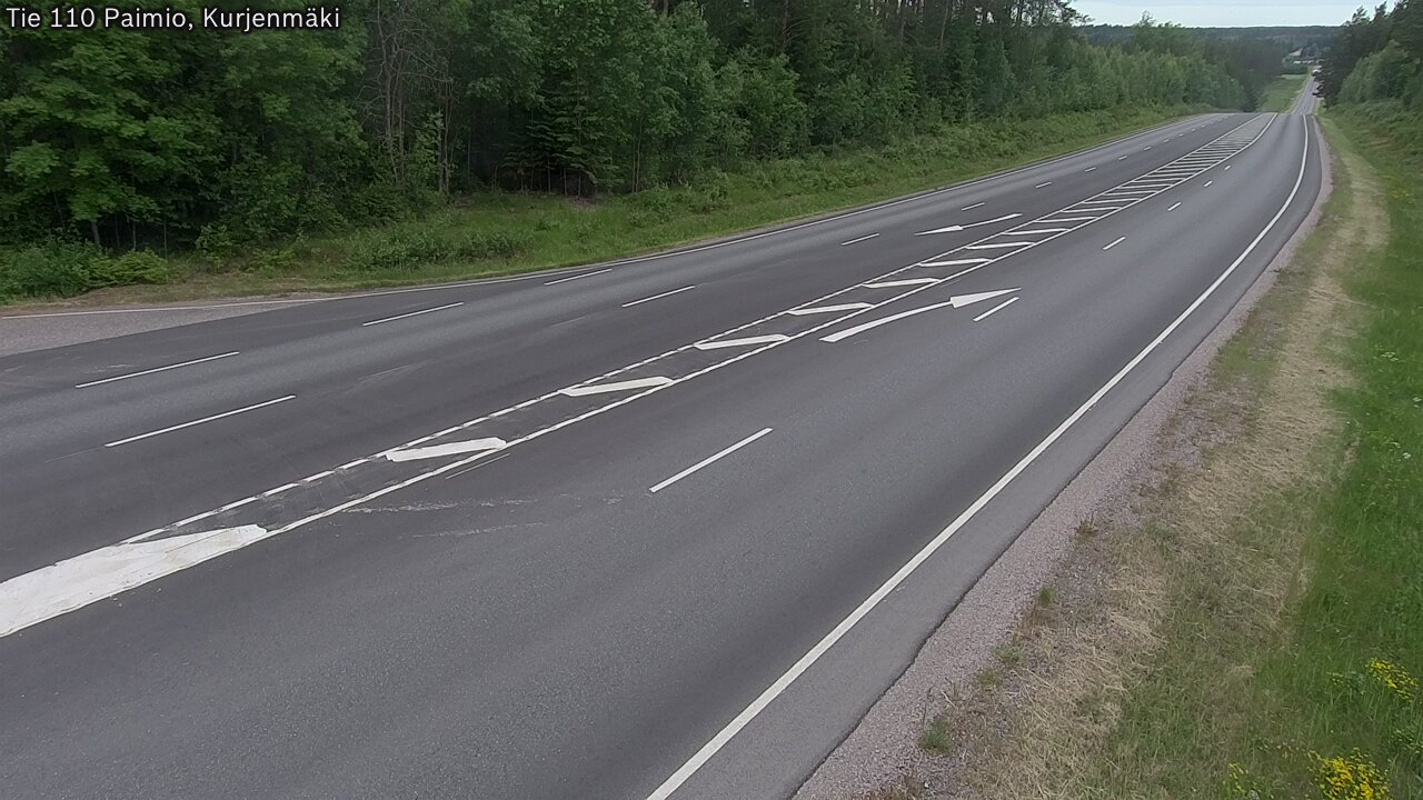 Weather Camera Image Road 110 Paimio, Kurjenmäki, Paimio, Varsinais-Suomi