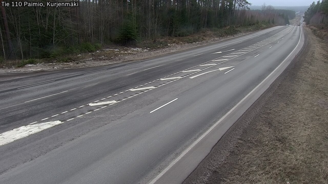 Weather Camera Image Road 110 Paimio, Kurjenmäki, Paimio, Varsinais-Suomi
