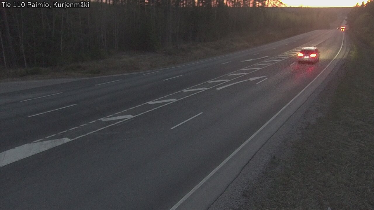 Weather Camera Image Road 110 Paimio, Kurjenmäki, Paimio, Varsinais-Suomi